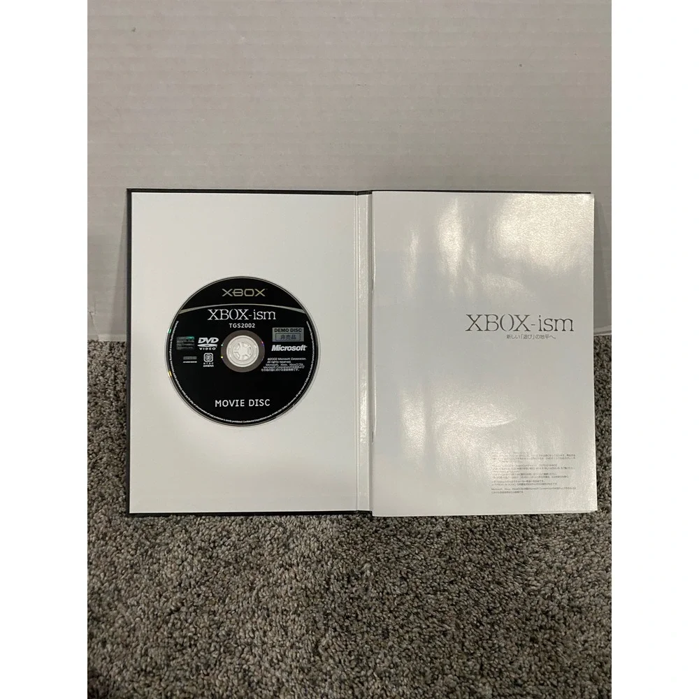 Microsoft Xbox-ism TGS 2002 Premium Book Black Excellent Rare Movie Disc OS